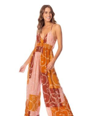 MAAJI Botanic Engraving Allegra Beachwear Jumpsuit-Large